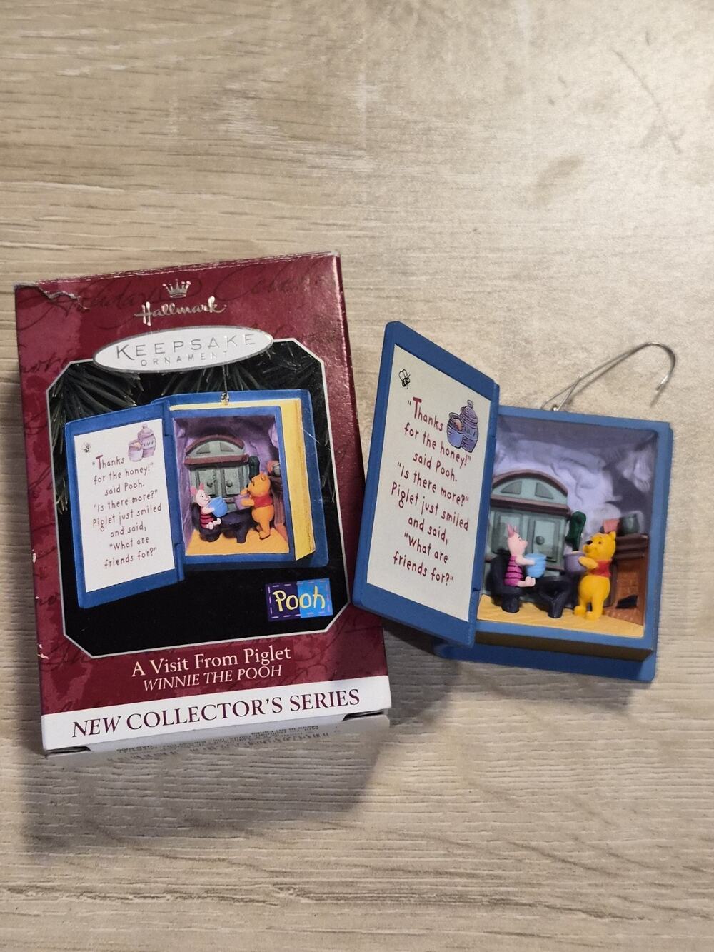 1998 Hallmark Keepsake A Visit from Piglet Disney Winnie the Pooh Ornament #1